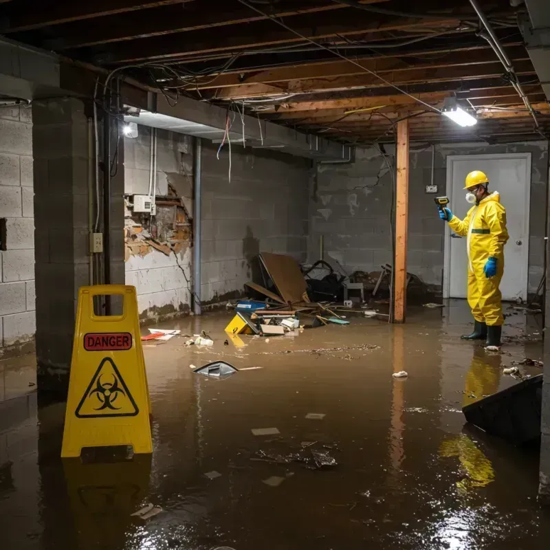 Flooded Basement Electrical Hazard in Sparta, NJ Property